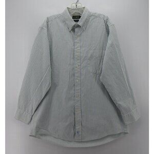 VINTAGE J Crew Shirt 15 1/2 Oarsman Striped Button Down 90s Preppy